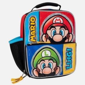Super Mario Kids lunch bag - Red, Blue, Green